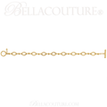 (NEW) BELLA COUTURE ETRUSCAN COLLECTION Fine 14K Solid Yellow Gold Chain Toggle Dangle Drop Accent Bracelet