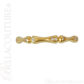 (NEW) BELLA COUTURE BAMBOO Fine Gorgeous Diamond 14K Yellow Gold Stackable Eternity Ring Band