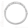 (NEW) BELLA COUTURE SOSA II Fine Gorgeous Diamond 14K White Gold Stackable Ring (1/8 CT. TW.)