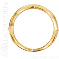 (NEW) BELLA COUTURE BALIENNA Fine Gorgeous Diamond Yellow Gold Open Woven Eternity Ring (1/5 CT. TW.)