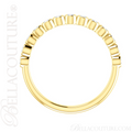 (NEW) BELLA COUTURE BEILSON Fine Diamond Bezel Set 14K Yellow Gold Stackable Ring Band (1/4 CT. TW.)