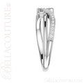 (NEW) BELLA COUTURE LILLY Fine Diamond Prong Set 14K White Gold Eternity Ring Band (1/5 CT. TW.)