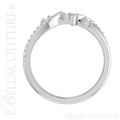 (NEW) BELLA COUTURE LILLY Fine Diamond Prong Set 14K White Gold Eternity Ring Band (1/5 CT. TW.)