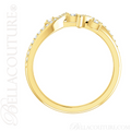 (NEW) BELLA COUTURE LILLY Fine Diamond Prong Set 14K Yellow Gold Eternity Ring Band (1/5 CT. TW.)