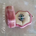 SOLD! - (ANTIQUE) Rare Gorgeous Victorian Natural Persian Turquoise Filigree Sterling Silver Ring c.1838 One of a Kind Fine Jewelry