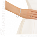 (NEW) BELLA COUTURE La NORA Fine Diamond Prong Set PLATINUM™ Eternity Ring Band (1 CT. TW.)