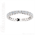 (NEW) BELLA COUTURE La NORA Fine Diamond Prong Set PLATINUM™ Eternity Ring Band (1 CT. TW.)