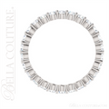 (NEW) BELLA COUTURE La NORA Fine Diamond Prong Set PLATINUM™ Eternity Ring Band (1 CT. TW.)