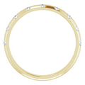 (NEW) BELLA COUTURE GYPSY ROMANCE By Jane Bordeaux® Diamond 14K Yellow Gold Stackable Ring Anniversary Band (1/6 CT. TW.)