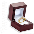 (NEW) BAGUETTE LOVER Caprio Art Deco 1CT Diamond Baguette 14K Yellow Gold Ring Band