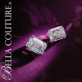 (NEW) BAGUETTE LOVER Caprio Art Deco 1CT Diamond Baguette 14K Yellow Gold Ring Band
