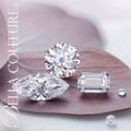 (NEW) BAGUETTE LOVER Caprio Art Deco 1CT Diamond Baguette 14K White Gold Ring Band