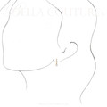 (NEW) BELLA COUTURE® ALISAA AKOYA PEARL DIAMOND 14K YELLOW GOLD DANGLE DROP LEVERBACK EARRINGS