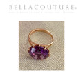 SOLD! - (ANTIQUE) RARE GORGEOUS ESTATE 14K ROSE SOLID GOLD ALEXANDRITE GEMSTONE COLOR CHANGE VINTAGE RING (SIZE 7 1/4 EU O)