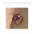 SOLD! - (ANTIQUE) RARE GORGEOUS ESTATE 14K ROSE SOLID GOLD ALEXANDRITE GEMSTONE COLOR CHANGE VINTAGE RING (SIZE 7 1/4 EU O)