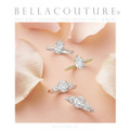 (NEW) BELLA COUTURE® MAREDITH 14K Rose Gold Diamond Circle Link Chain Necklace (16")