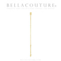 (NEW) BELLA COUTURE® EDEN EMERALD CUT NATURAL DIAMOND 1/3 CT 14K YELLOW GOLD BRACELET (7.5" - 7" - 6.5" Adjustable)