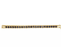 (NEW) BELLA COUTURE® BRIANNA NATURAL BLUE SAPPHIRE 1/3 CT 14K YELLOW GOLD BRACELET (8" / 7.5" / 7" Adjustable)