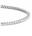 (NEW) BELLA COUTURE® PORTIA 2CT DIAMOND ROUND 14K WHITE GOLD LINE TENNIS BRACELET (7")