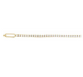 (NEW) BELLA COUTURE® LeDIOR NOIR 1.5CT ROUND DIAMOND 14K YELLOW GOLD LINE TENNIS LINK CHAIN BRACELET (7.5", 7", 6.5")
