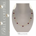 *** SPECIAL ORDER *** (11) ITEMS - INCLUDES:  (4) 18K White Garnet Necklaces + (4) White Gold Garnet Bracelets + (2) Pairs of 18K White Gold Garnet Earrings + (1) Pair of 18K White Gold Garnet Earrings (RESERVED June 18  • UK
