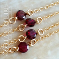 *** SPECIAL ORDER *** (11) ITEMS - INCLUDES:  (4) 18K White Garnet Necklaces + (4) White Gold Garnet Bracelets + (2) Pairs of 18K White Gold Garnet Earrings + (1) Pair of 18K White Gold Garnet Earrings (RESERVED June 18  • UK