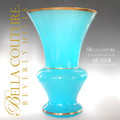 SOLD! - (ANTIQUE) Gorgeous Large MOSER French Blue Opaline Gilt Gold Vase