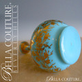 SOLD! - (ANTIQUE) Rare Victorian MOSER French Floral Opaline Bohemian Gilt Gold Vase Bottle