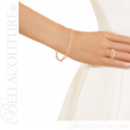 (NEW) BELLA COUTURE CARINGTON Fine Diamond Organic Woven 14k Rose Gold Ring