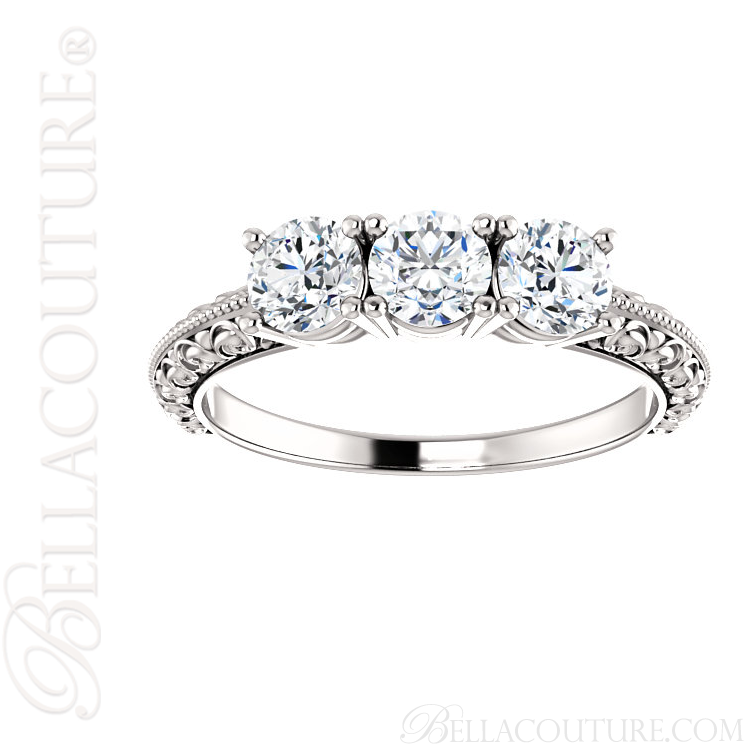 ENGAGEMENT RINGS Antique Style Engagement Rings BELLA COUTURE
