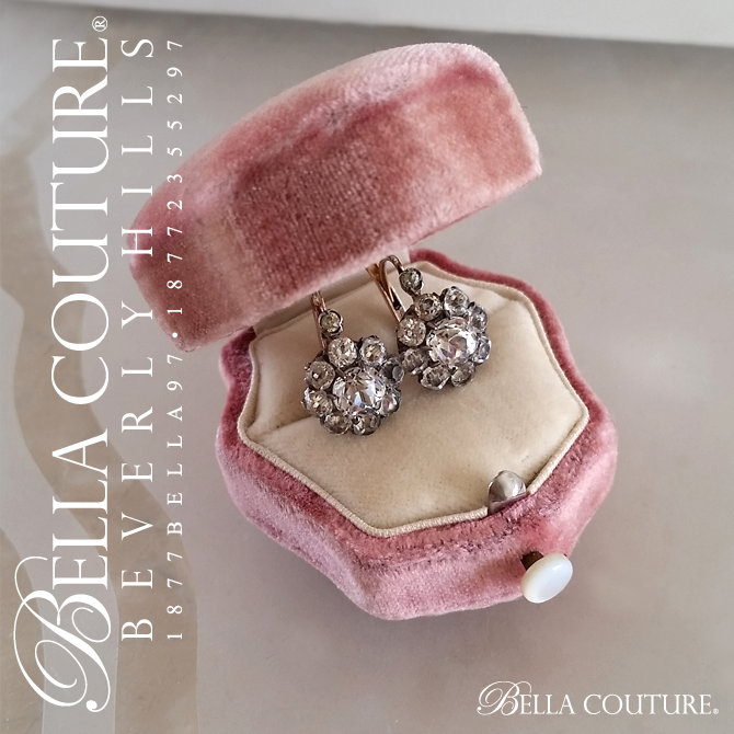 SALE PENDING! (ANTIQUE) Rare French Diamond Paste Cushion