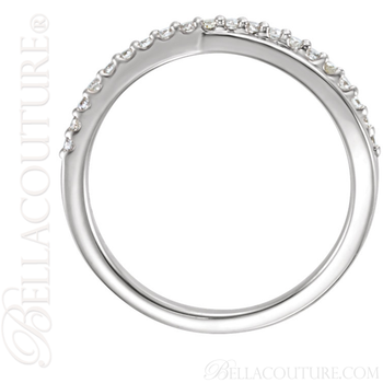 (NEW) BELLA COUTURE GENA Fine Gorgeous Diamond Criss Cross 14K White Gold Ring (1/5 CT. TW.) (NEW) BELLA COUTURE GENA Fine Gorgeous Diamond Criss Cross 14K White Gold Ring (1/5 CT. TW.)