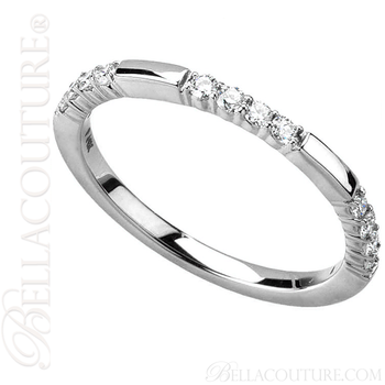 (NEW) BELLA COUTURE Le SIMONA Fine Diamond 14K White Gold Ring Band (1/4 CT. TW.) (NEW) BELLA COUTURE Le SIMONA Fine Diamond 14K White Gold Ring Band (1/4 CT. TW.)