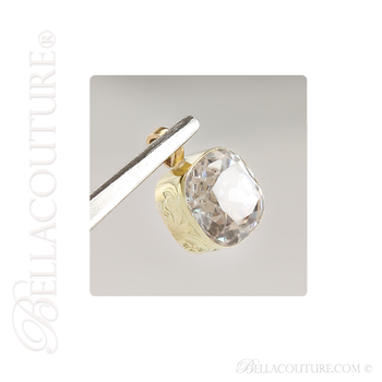 SOLD! - (ANTIQUE) Rare Exquisite One of a Kind Cushion Cut (7 CT) Diamond Paste Georgian Victorian 18K (18CT) Yellow Gold Solitaire Pendant Charm Necklace SOLD! - (ANTIQUE) Rare Exquisite One of a Kind Cushion Cut (7 CT) Diamond Paste Georgian Victorian 18K (18CT) Yellow Gold Solitaire Pendant Charm Necklace