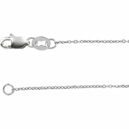 (NEW) BELLA COUTURE Solaria Solitaire Fine Diamond 14K White Gold Dangle Drop Pendant Chain Necklace (18", 16", Adjustable Length)