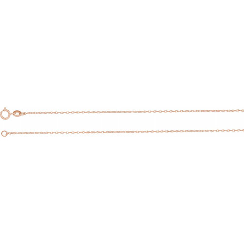 (NEW) BELLA COUTURE VICTORIANA Antique Rose Cut .04 Diamond 14K Rose Gold Pendant Chain Necklace 18"