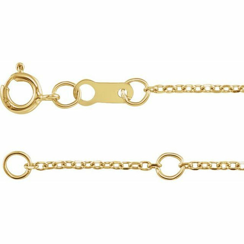 (NEW) BELLA COUTURE MISTY Heart .10 CT 6 Diamond 14K Yellow Gold Dangle Drop Pendant Chain Necklace 18" - 16" (Adjustable Length)