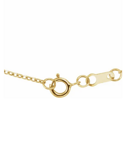 (NEW) BELLA COUTURE® EDEN EMERALD CUT NATURAL GARNET 5MM 14K YELLOW GOLD BRACELET (7.5" - 7" - 6.5" Adjustable)