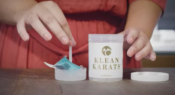 BELLA COUTURE® KLEAN KARATS™ 100% Natural Non-Toxic Fine Jewelry Cleaner Jar, Basket & Brush