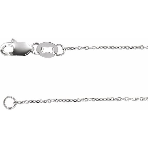 (NEW) BELLA COUTURE Victoriana Sideways Cross Fine Antique Rose Cut Diamond 14K White Gold Charm Bracelet (7.5", 7", 6.5" Adjustable Length)