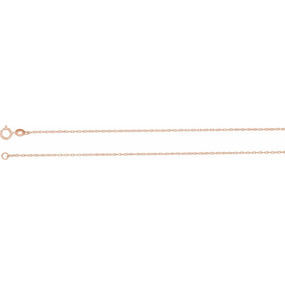 (NEW) BELLA COUTURE VICTORIANA Antique Rose Cut .04 Diamond 14K Rose Gold Pendant Chain Necklace 18"