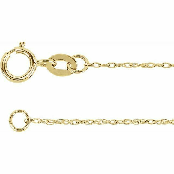 (NEW) BELLA COUTURE VICTORIANA Antique Rose Cut 1/5 CT Diamond 14K Yellow Gold Pendant Chain Necklace 18"