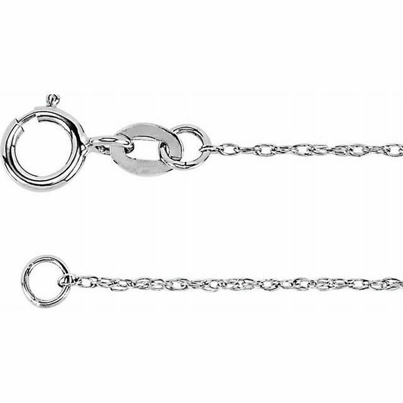 (NEW) BELLA COUTURE VICTORIANA Antique Rose Cut 1/5 CT Diamond 14K White Gold Pendant Chain Necklace 18"