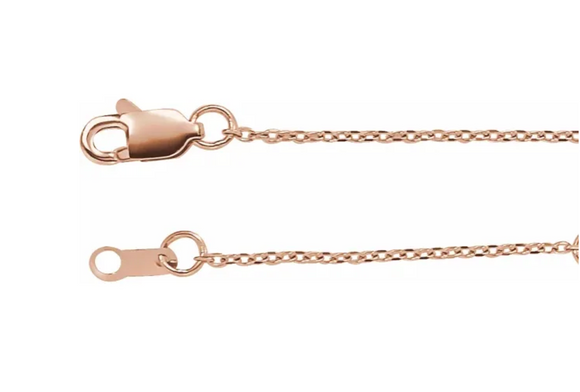 (NEW) BELLA COUTURE® MADISON NATURAL DIAMOND 1/7 CT CULTURED WHITE FRESHWATER PEARL 14K ROSE GOLD PENDANT NECKLACE (18"-16" Adjustable)
