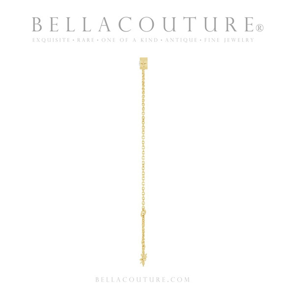 (NEW) BELLA COUTURE® EDEN EMERALD CUT NATURAL DIAMOND 1/3 CT 14K YELLOW GOLD BRACELET (7.5" - 7" - 6.5" Adjustable)