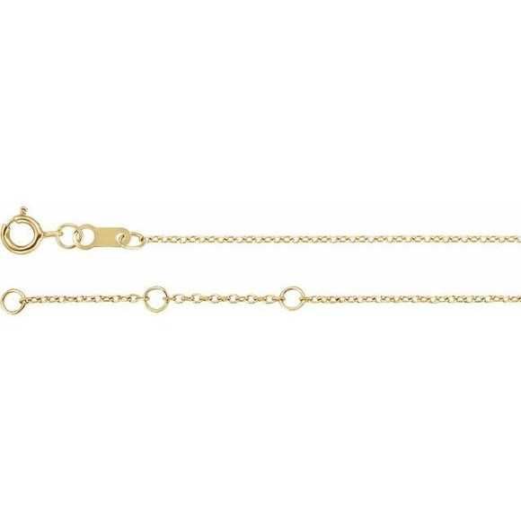 (NEW) BELLA COUTURE® EDEN EMERALD CUT NATURAL GARNET 5MM 14K YELLOW GOLD BRACELET (7.5" - 7" - 6.5" Adjustable)