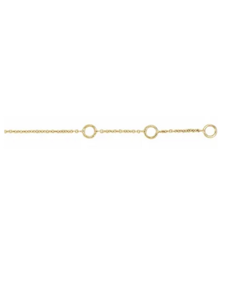 (NEW) BELLA COUTURE® DEMURE DIAMOND HEART 14K YELLOW GOLD BRACELET (7"/ 6.5" / 6" Adjustable)