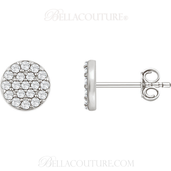(NEW) Bella Couture CARA Gorgeous Brilliant Diamond 14k Yellow Gold Round Pendant Necklace (1/3CT)