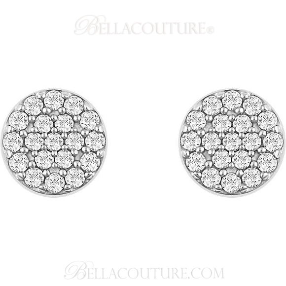 (NEW) Bella Couture CARA Gorgeous Brilliant Diamond 14k Yellow Gold Round Pendant Necklace (1/3CT)