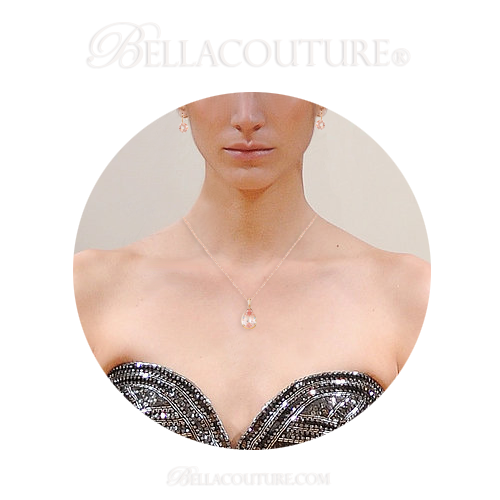 (NEW) Bella Couture Fine Gorgeous Brilliant Cut 7CT Pink Morganite 14k Rose Gold Lever Back Earrings (10MM)